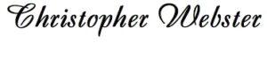Signature: Christopher Webster.